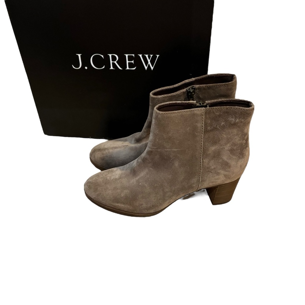 J. Crew Brown Suede Ankle Booties
